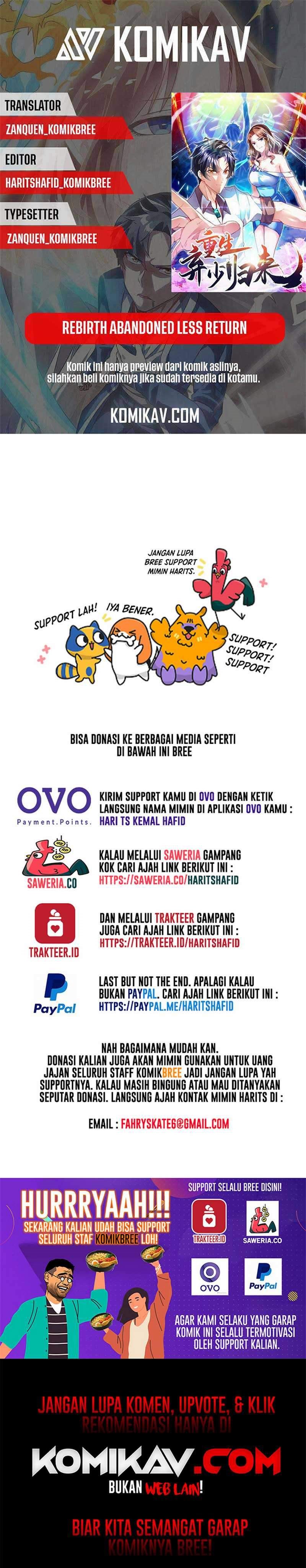 Rebirth Abandoned Less Return Chapter 207 Bahasa Indonesia